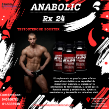 ANABOLIC RX 24 Más POTENCIA - SEXSHOP PLAZA NORTE.